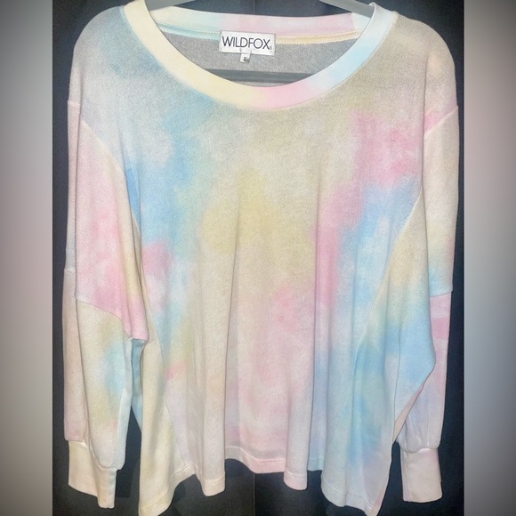 WILDFOX Couture from Revolve Dream Tie Dye Top in Multi Colored SOLD OUT - Picture 1 of 5